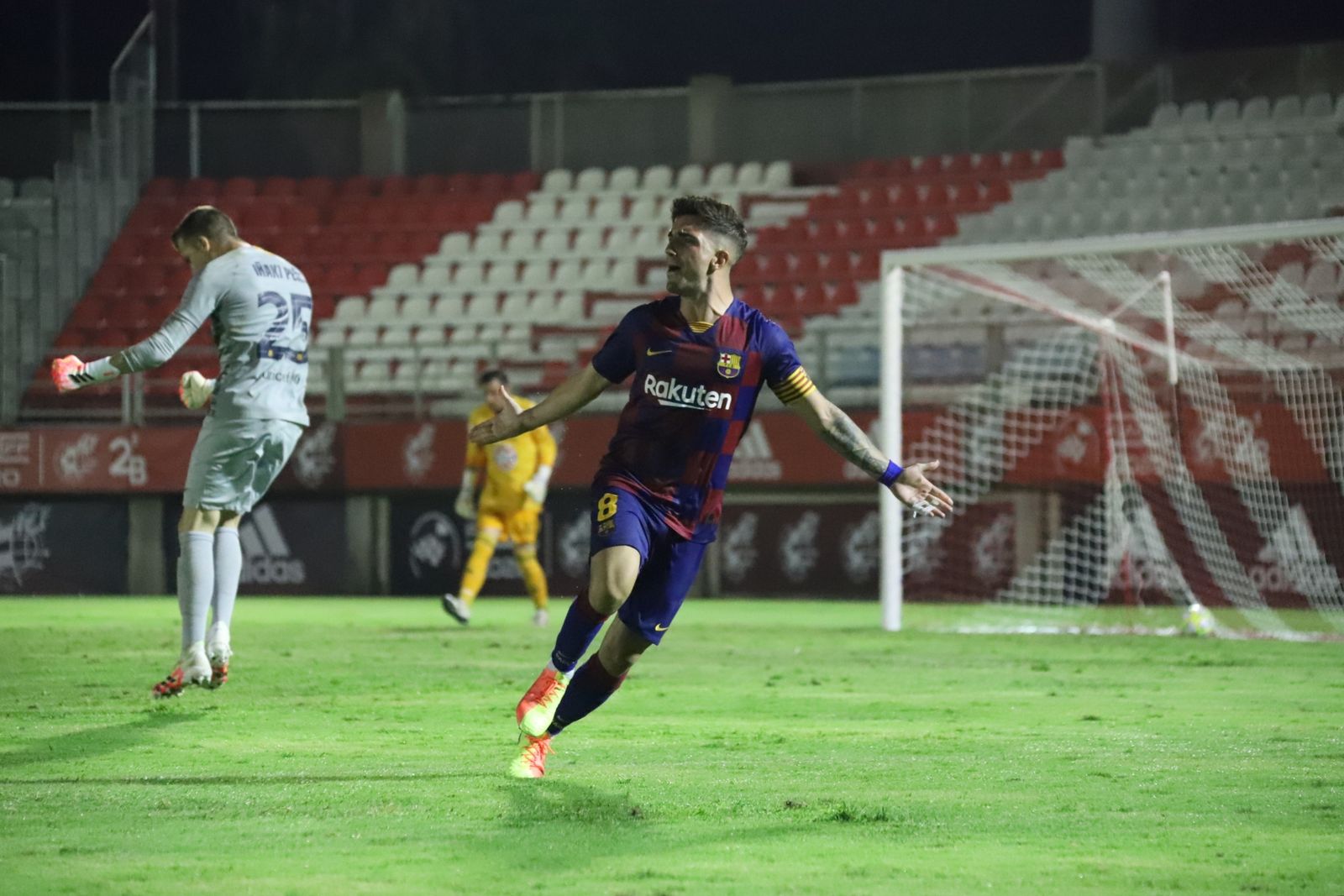 Celebración del Barça B en el Mirador.