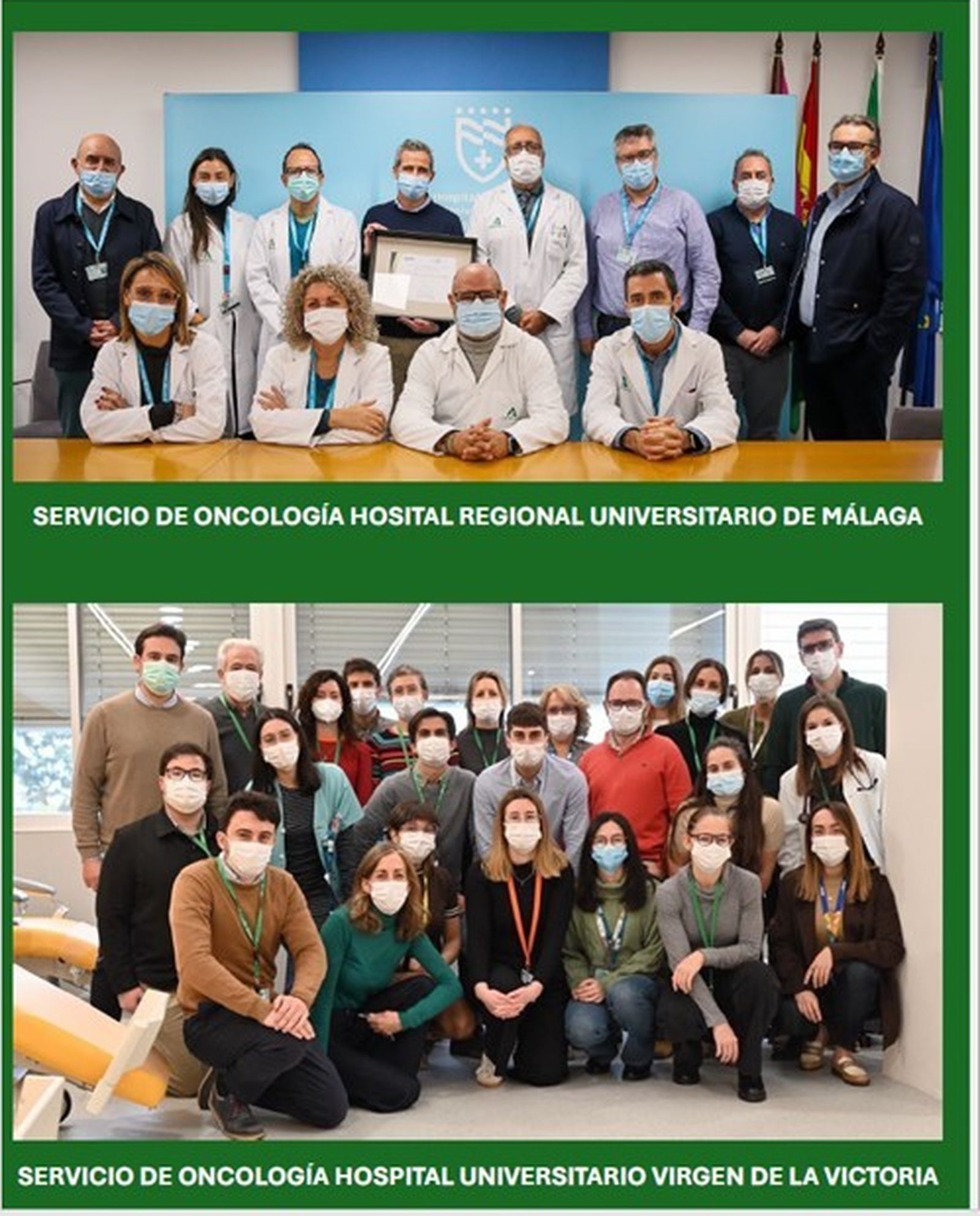 Los equipos de Oncología Médica de ambos hospitales.
