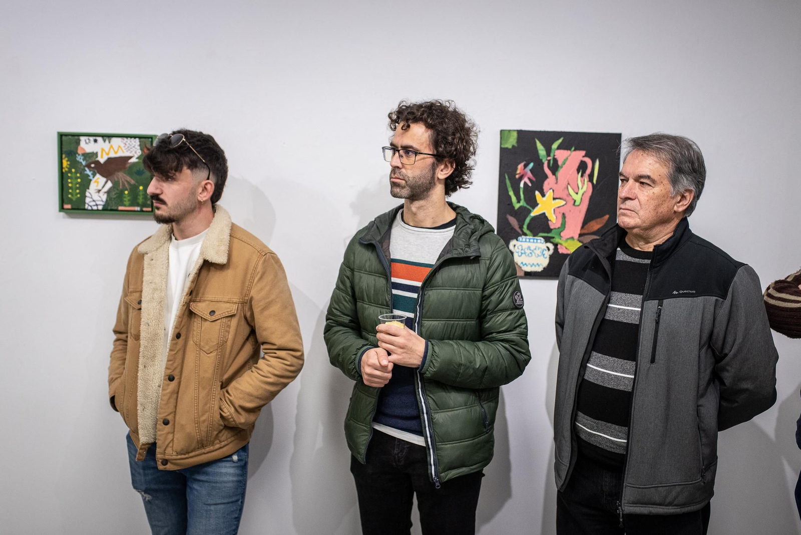 Imágenes de la inauguración de la exposición de Agus Díaz Vázque " Y bebió agua de una fuente"