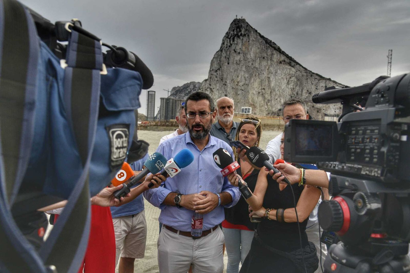 El alcalde de La Línea, Juan Franco, este jueves.
