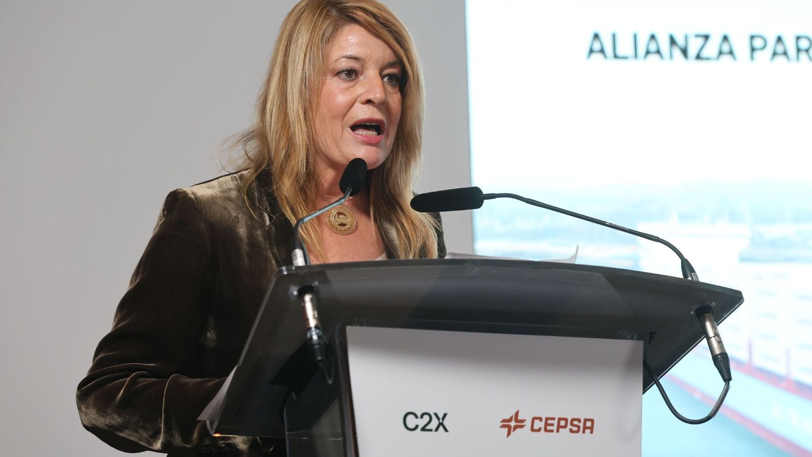 La alcaldesa de Huelva, Pilar Miranda.