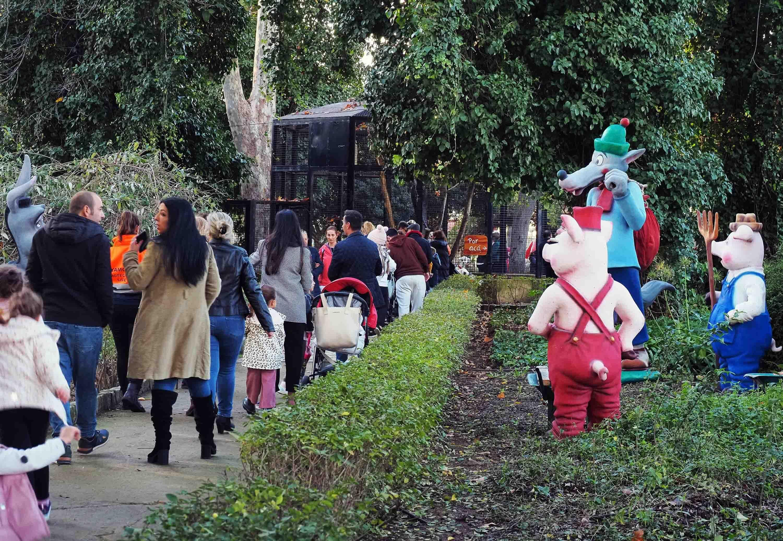 Visitantes en el 'Parque de los sueños' de Ayamonte