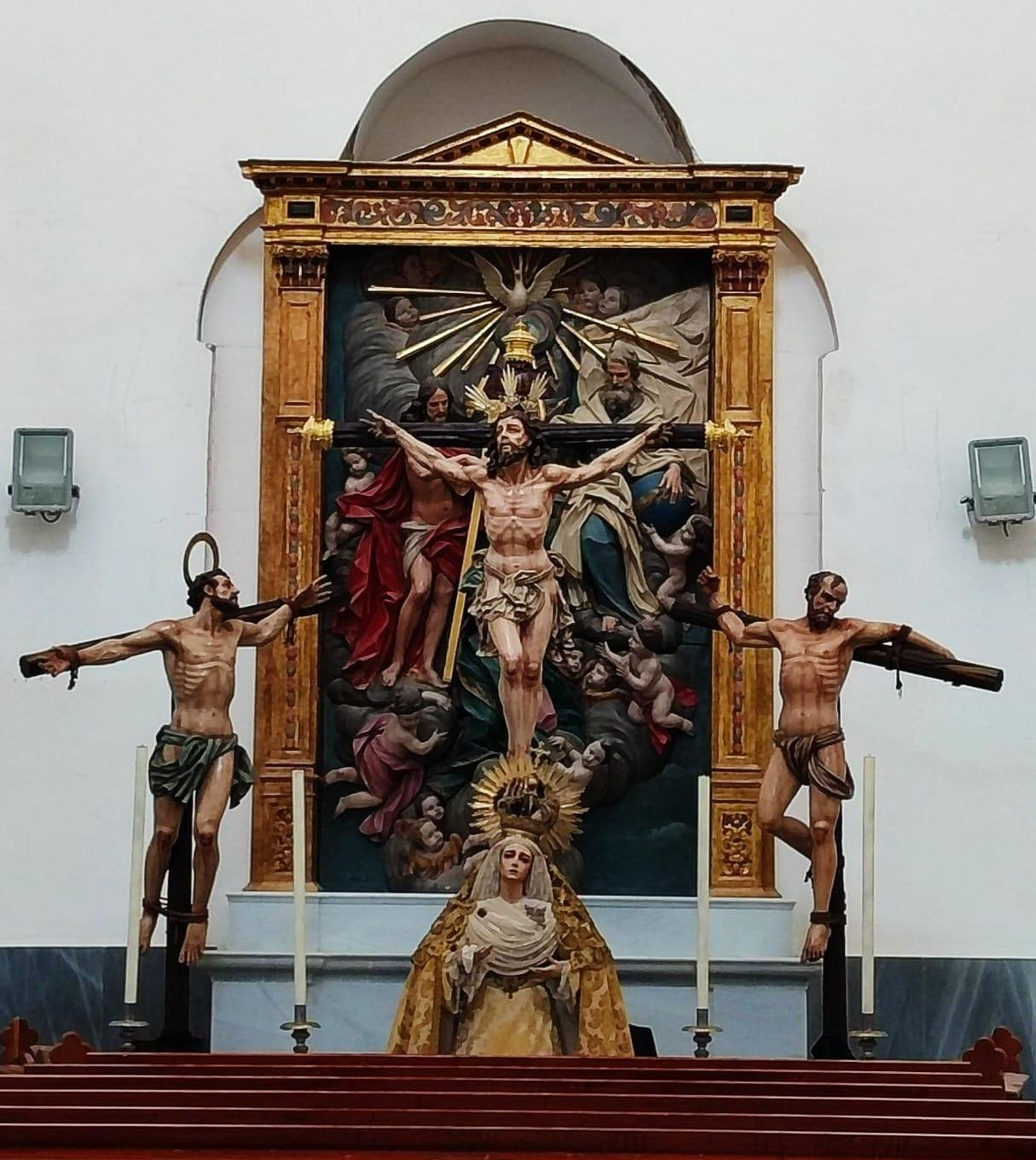 Así luce el Cristo del Perdón en el Torreón del Sagrario de Santa Cruz