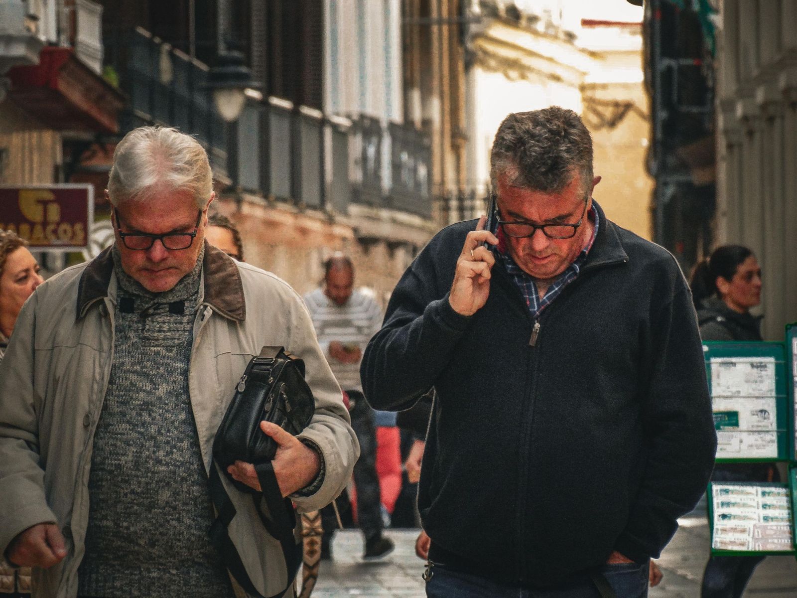 Ambiente en las calles del centro, en fotos