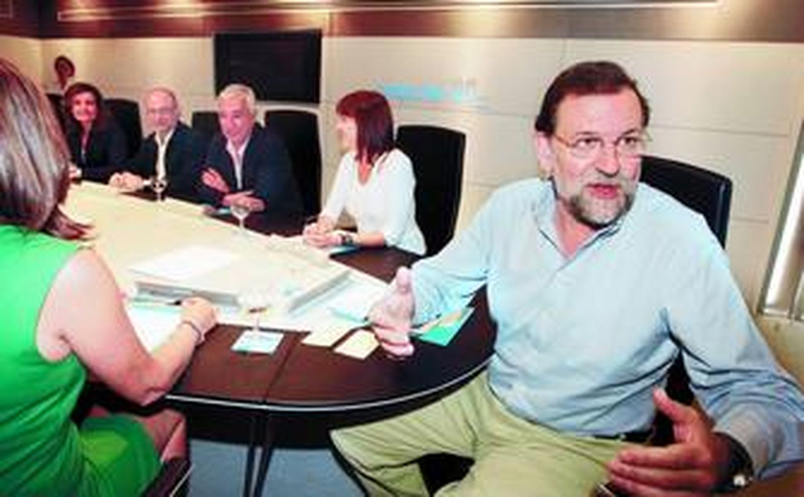 Mariano Rajoy preside la última reunión de la cúpula del Partido Popular en Madrid.