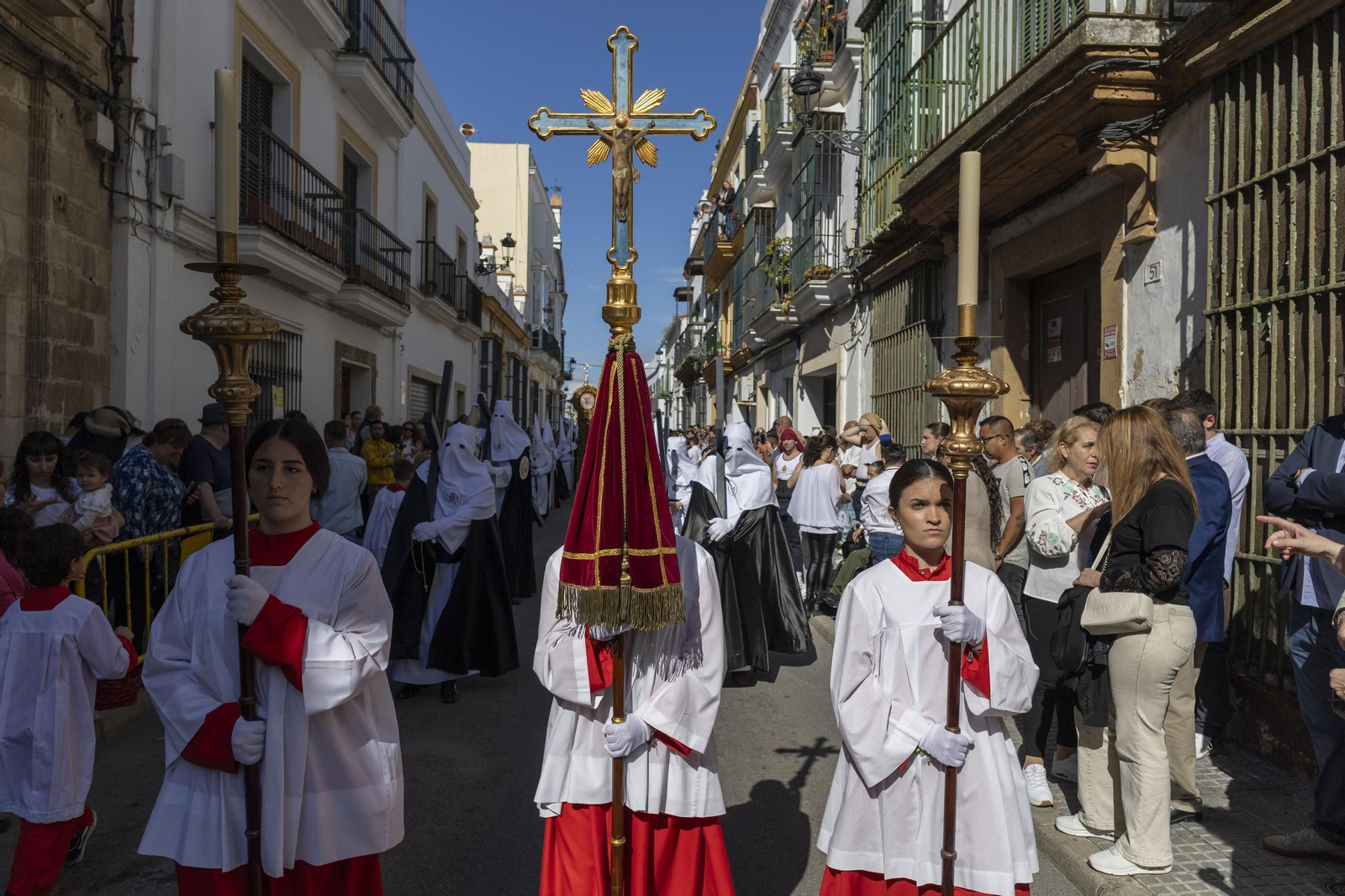 Imágenes de la salida de Flagelación en la Semana Santa de El Puerto 2025
