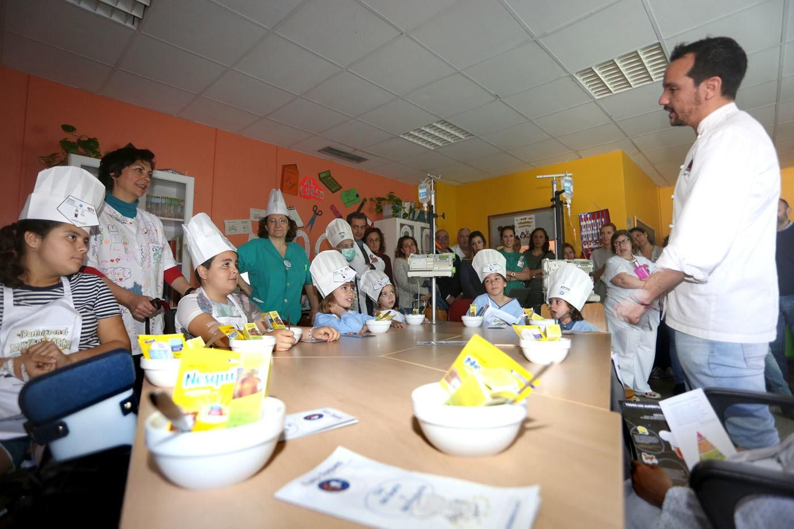 Los chefs infantiles en el hospital
