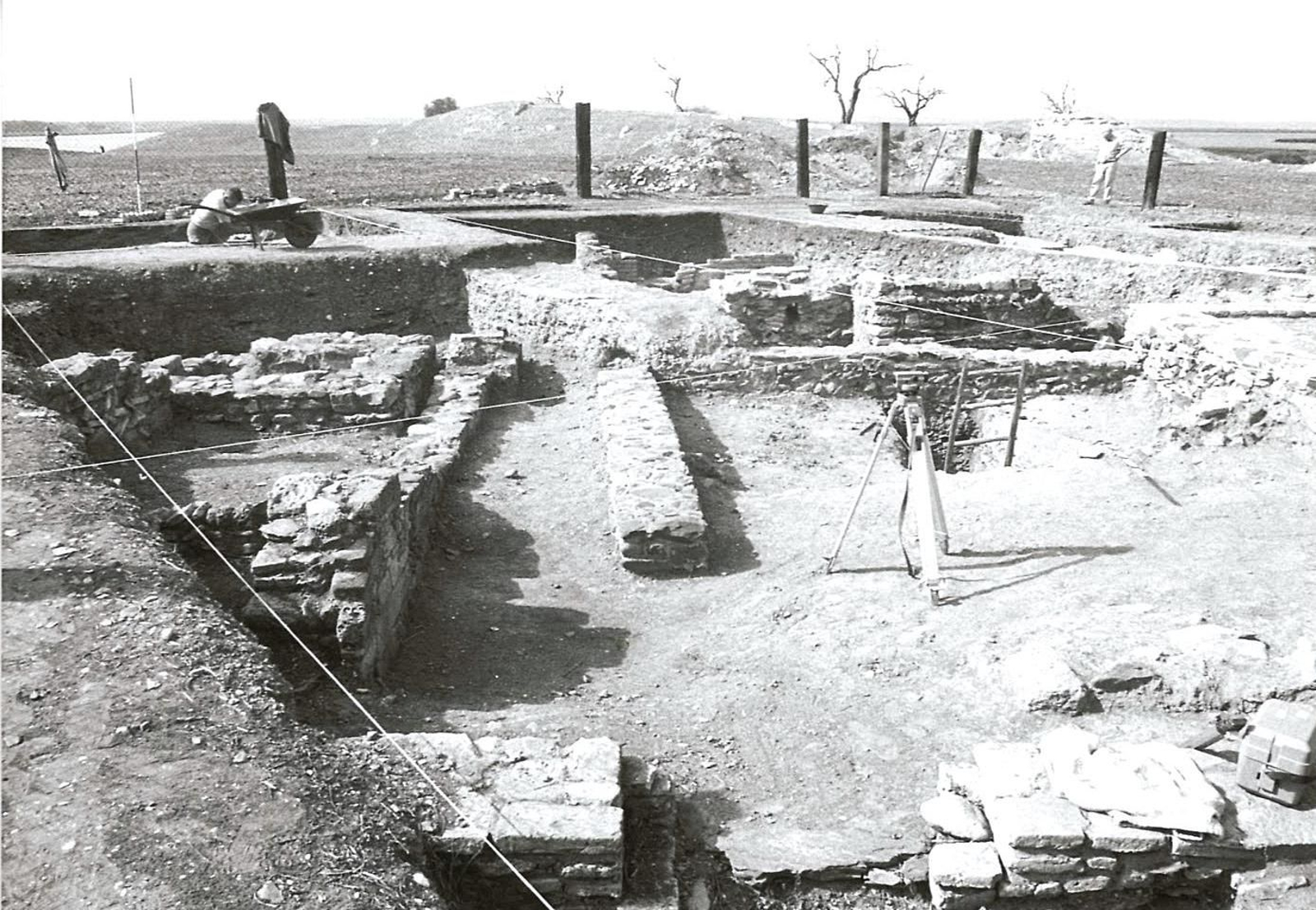 Aspecto de los trabajos de excavación realizados en los años noventa.