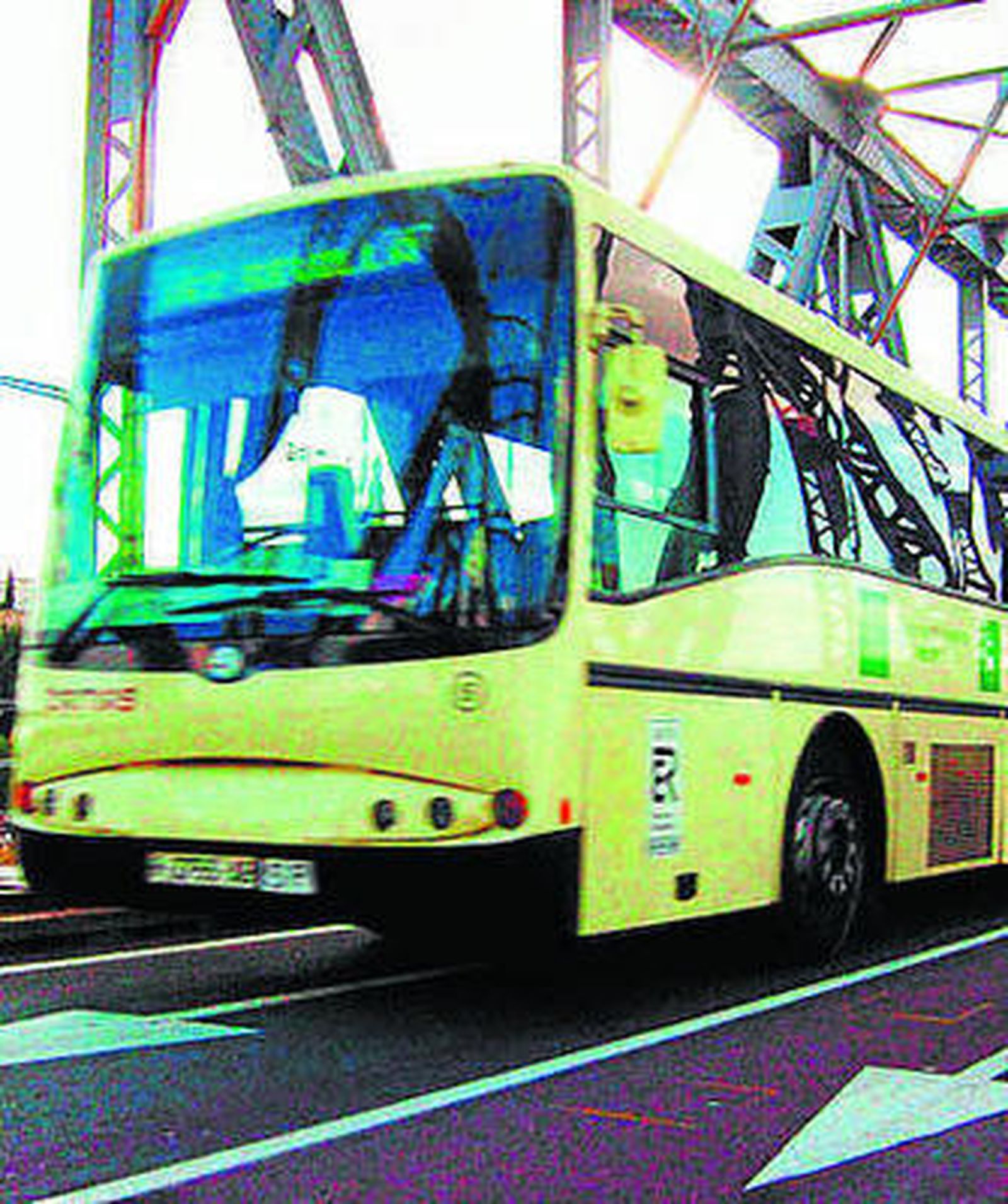 La plataforma del puente de hierro.