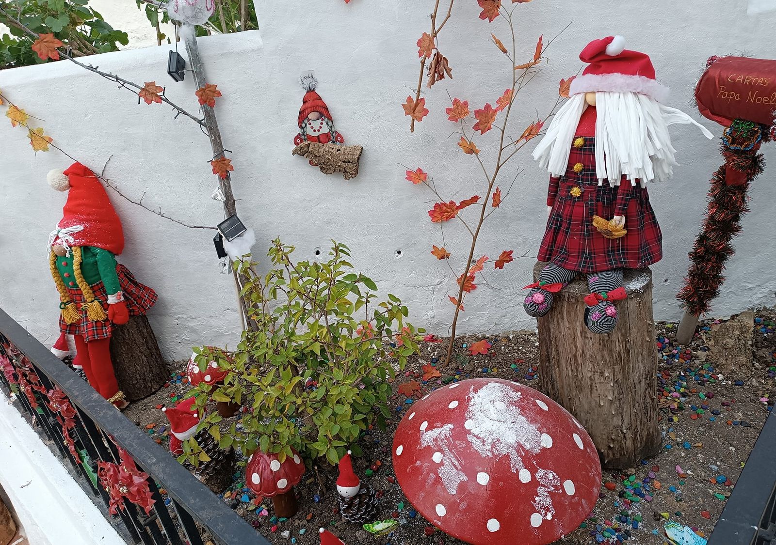 Decoración navideña de El Rincón del Beso