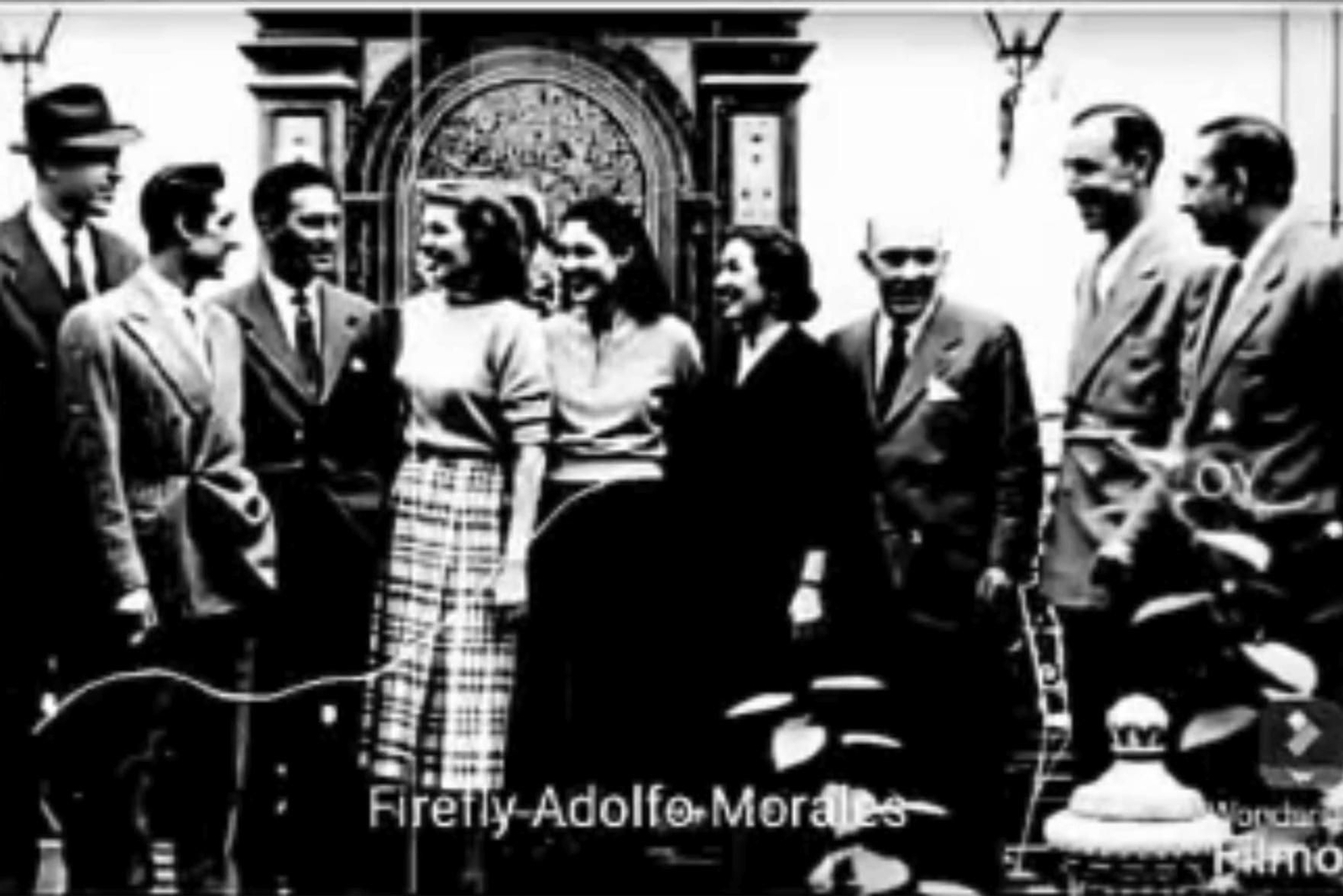 La visita de Rita Hayworth a Huelva recreada con inteligencia artificial.