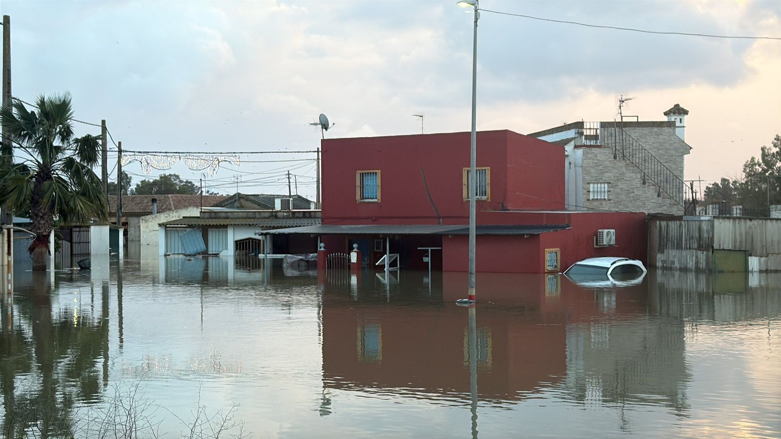 Zona de El Portalillo, inundada hace cuatro días.