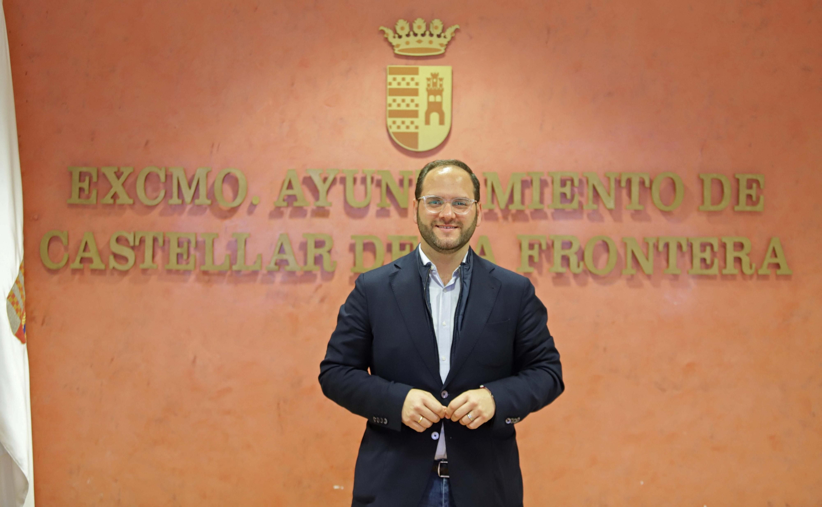 Adrián Vaca, en el Ayuntamiento de Castellar.