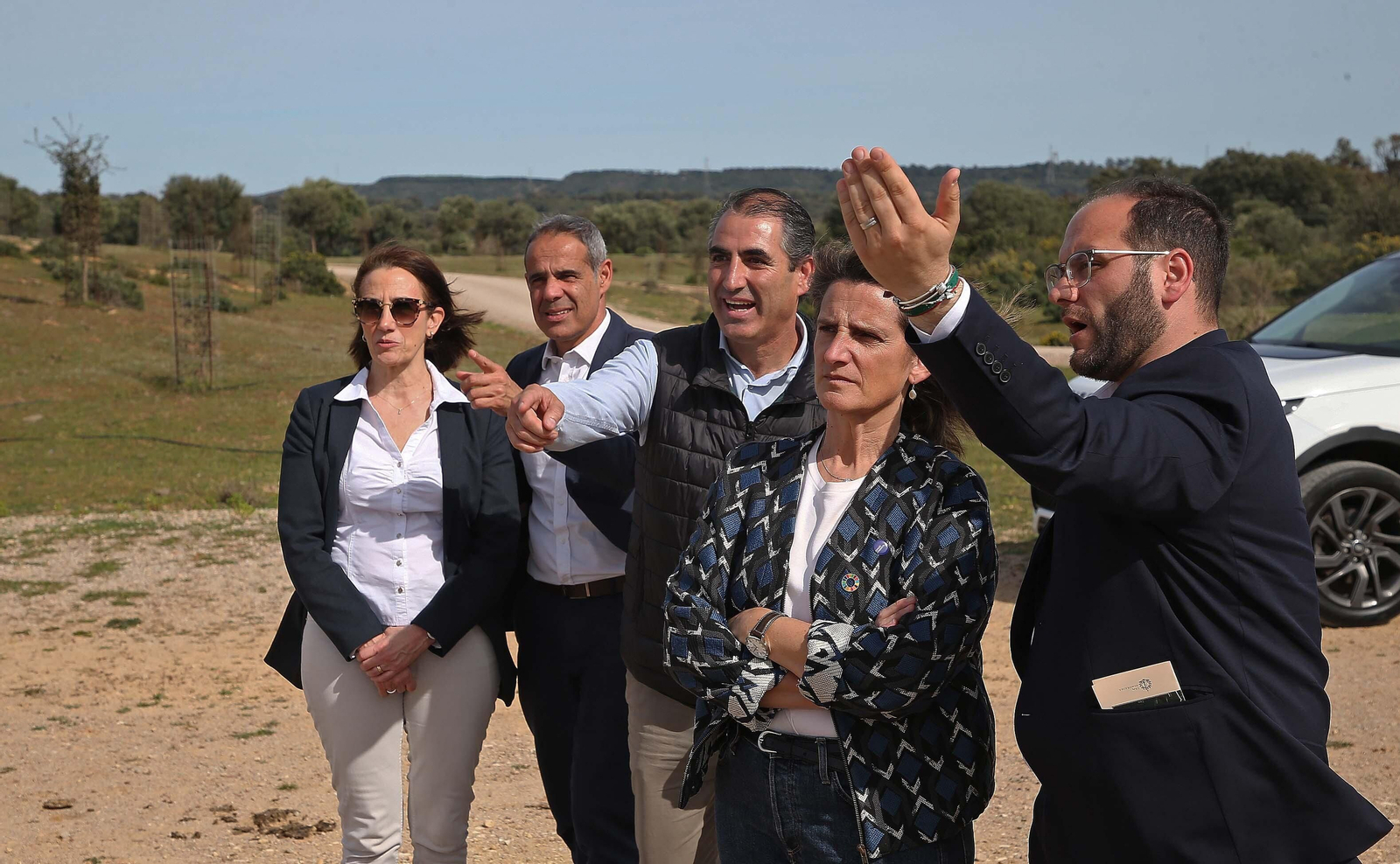 Visita de Teresa Ribera a la finca La Almoraima