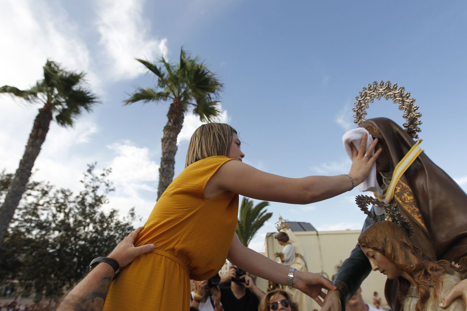Fotogalería cucaña y procesión Fiestas Santa Ana Roquetas de Mar