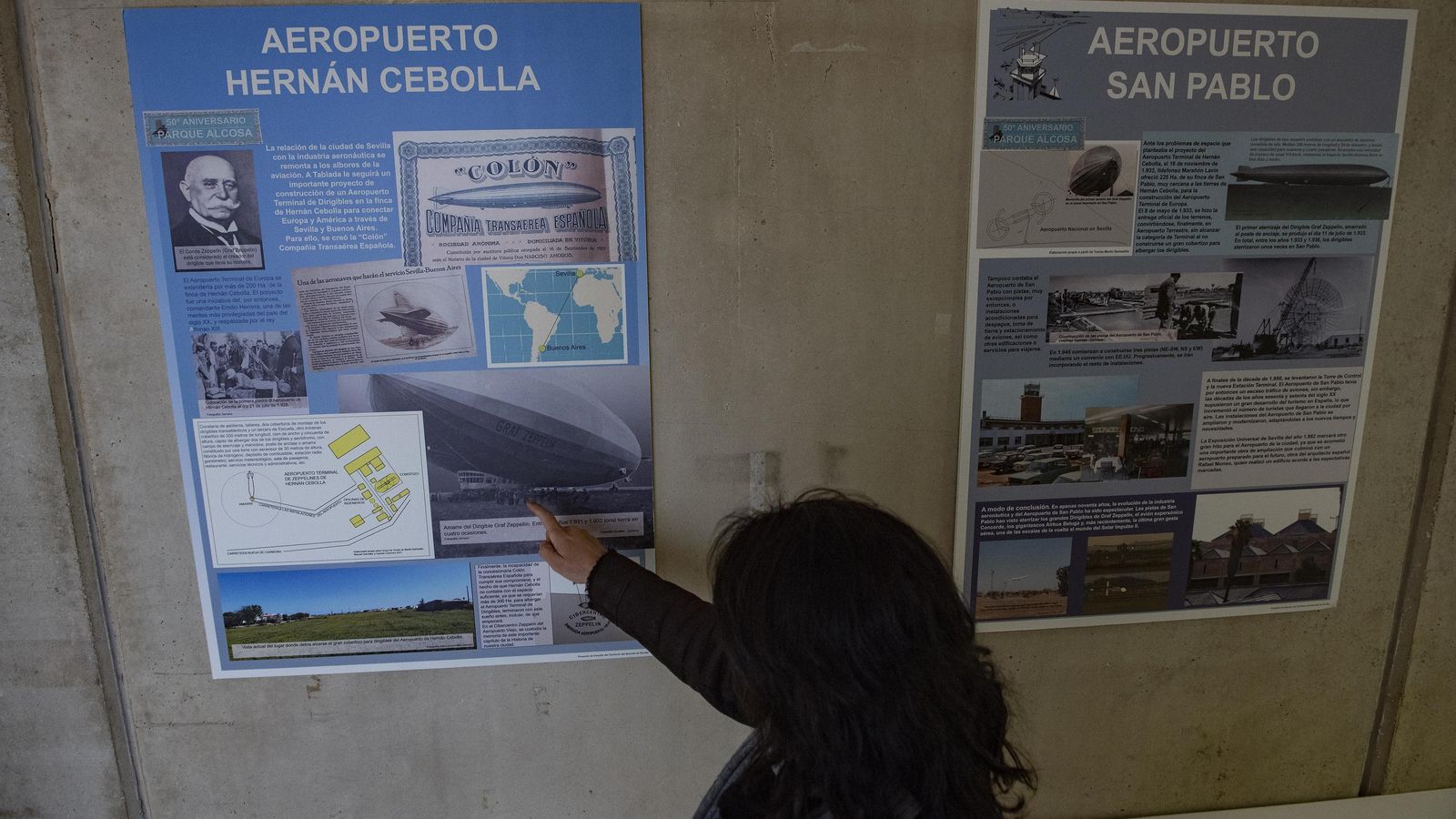 Otro detalle de la muestra sobre el Parque Alcosa.