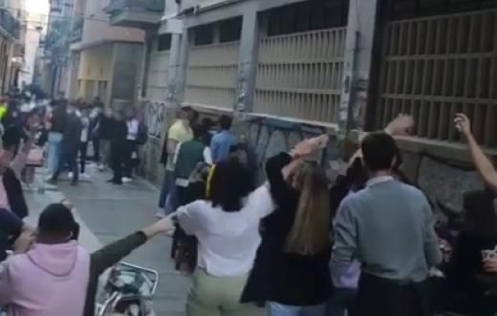 Calle Beatas en Málaga el pasado sábado.