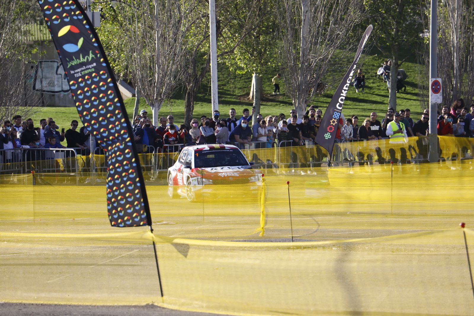 La primera pasada al tramo urbano de Córdoba en el Rallye Sierra Morena, en imágenes