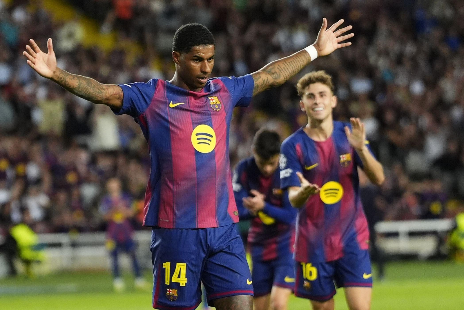 Las fotos del Barcelona-Olympiacos