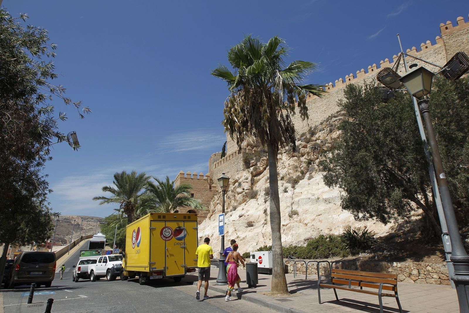 Los días intensos de rodaje de la película en el interior de la Alcazaba serán el viernes y sábado.