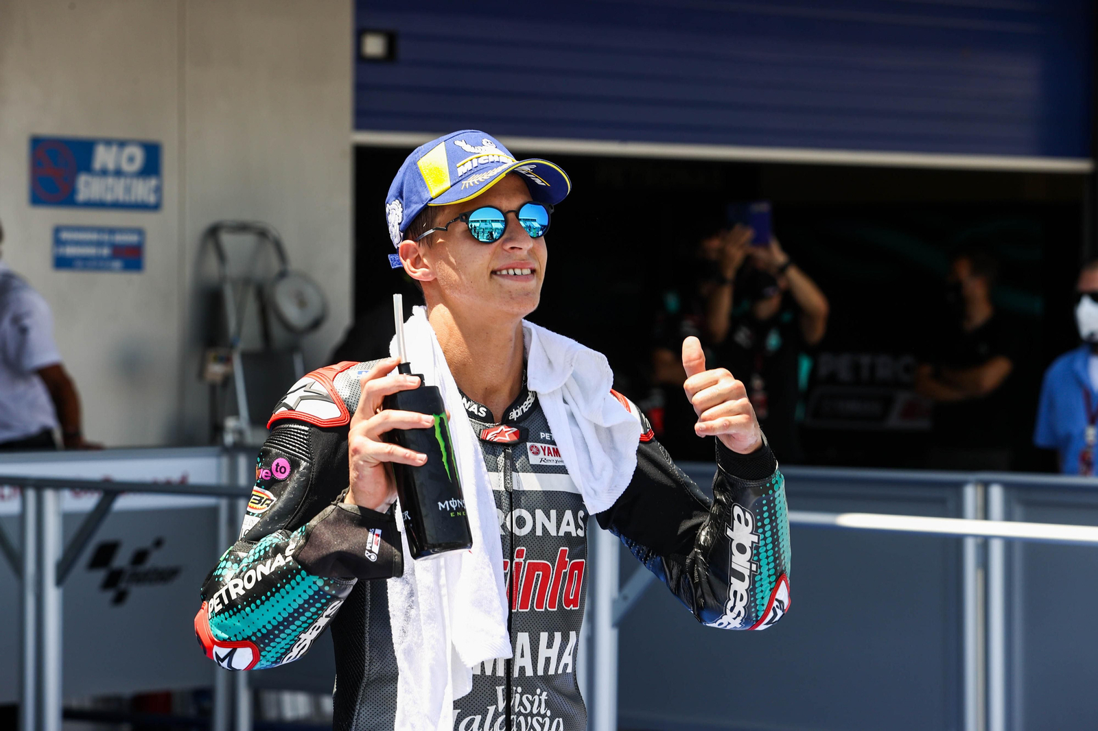 Fabio Quartararo, líder de MotoGP: 'pole', vuelta rápida y triunfo en el GP de Andalucía.