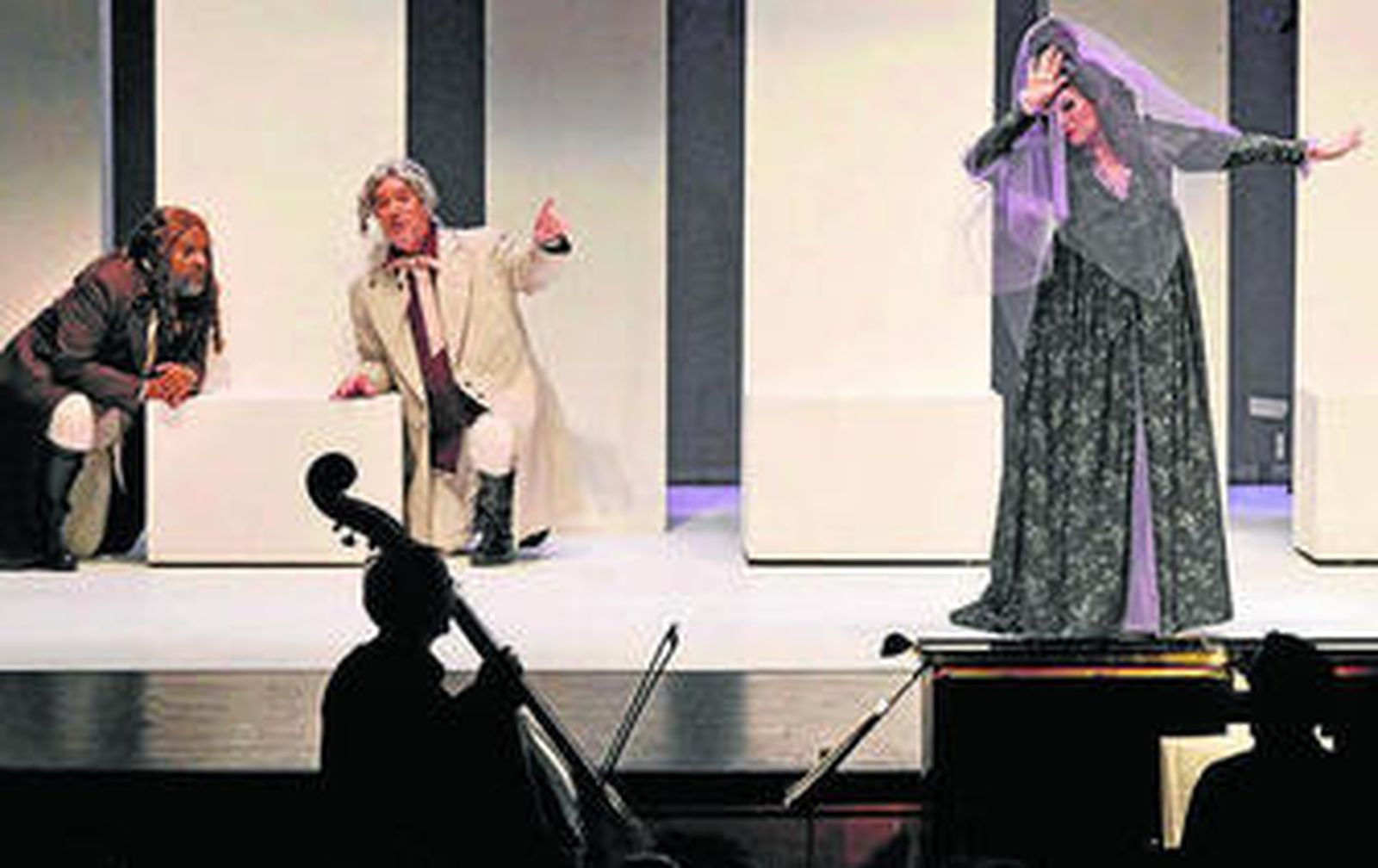 Un instante de la representación de la ópera.