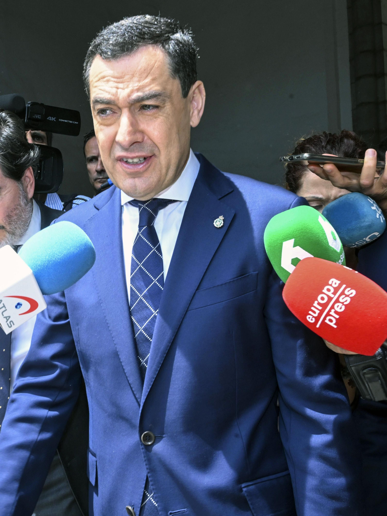 El presidente de la Junta de Andalucía, Juanma Moreno