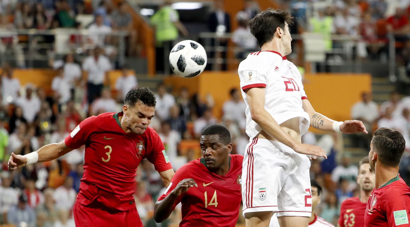 Las imágenes del Irán-Portugal