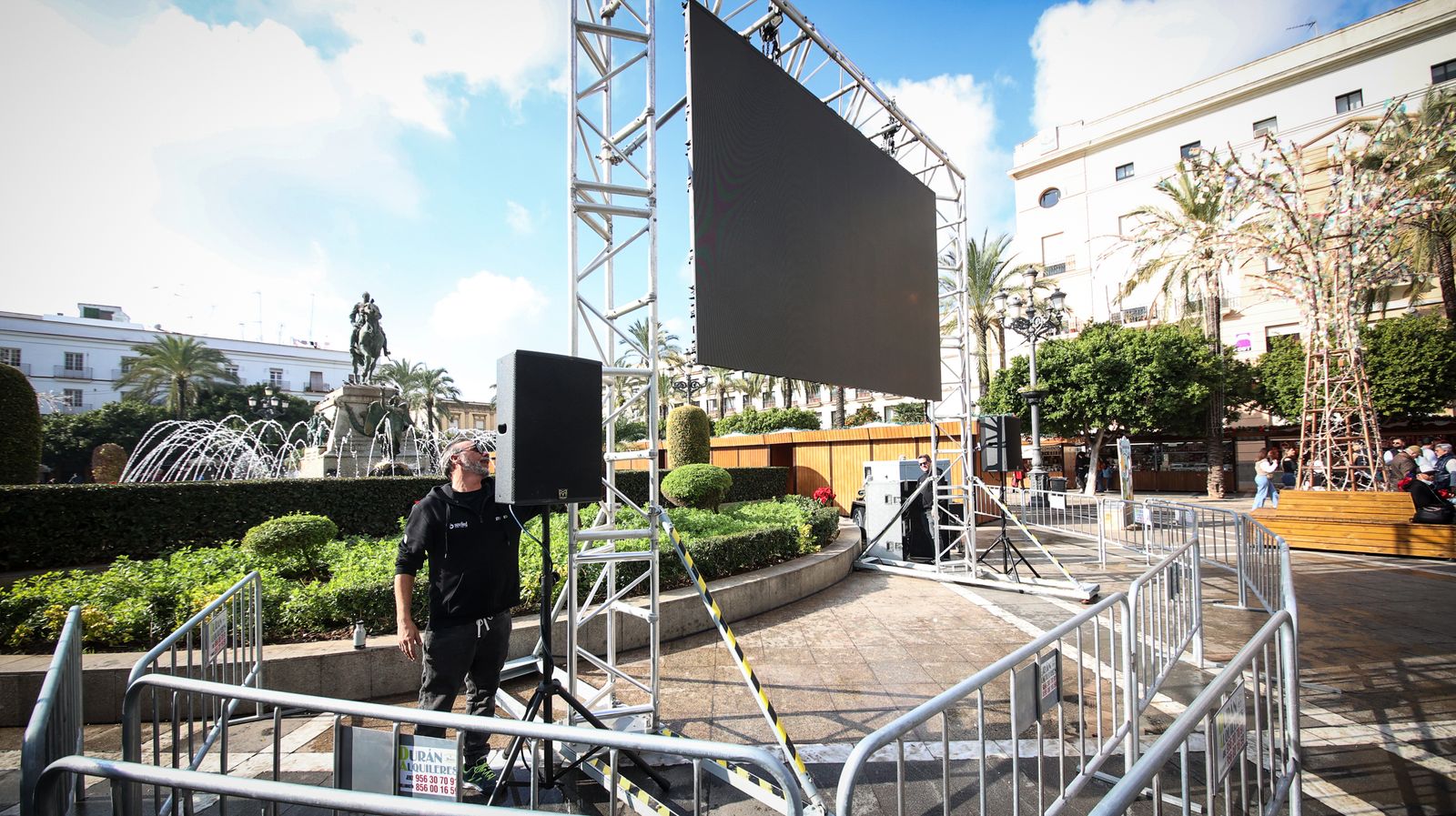 Todo preparado para las Campanadas de Canal Sur en Jerez