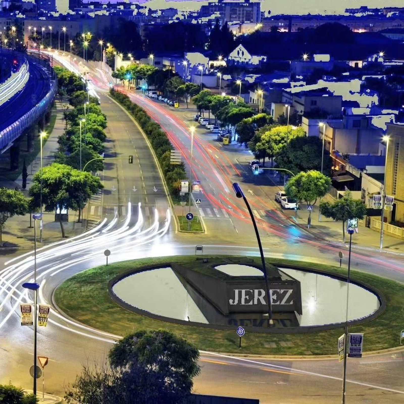 Así será la nueva imagen de la rotonda de la venencia en Jerez.