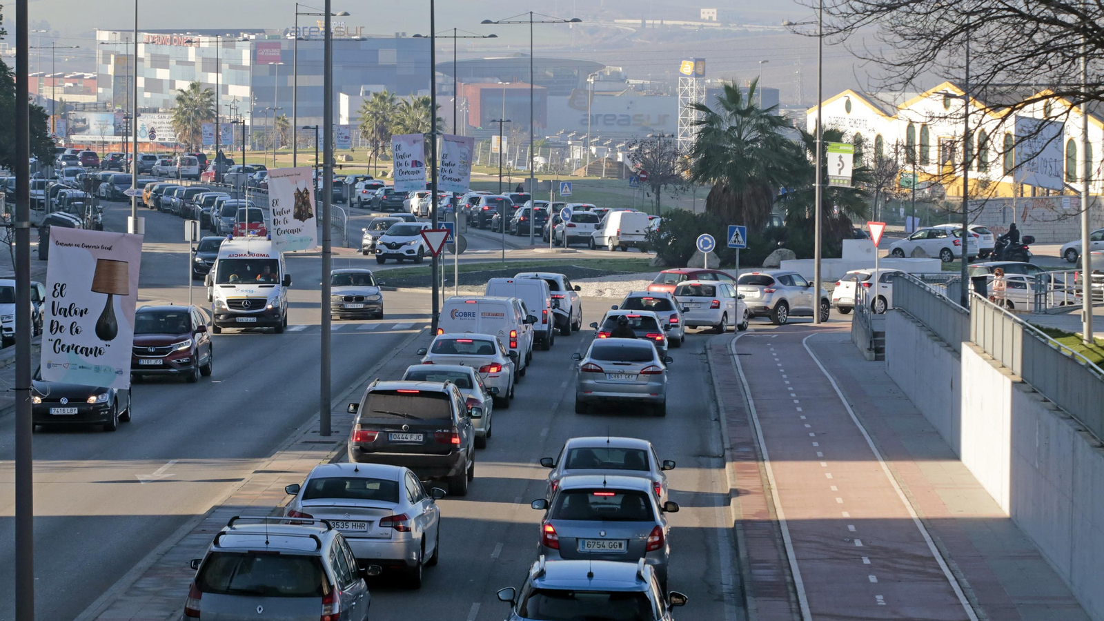 Atascos para los centros comerciales