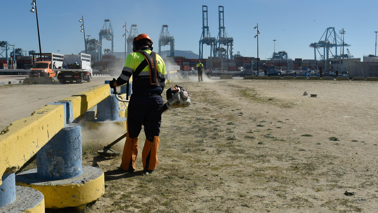 Preparativos para la visita de Juanma Moreno Presidente de la Junta de Andalucía