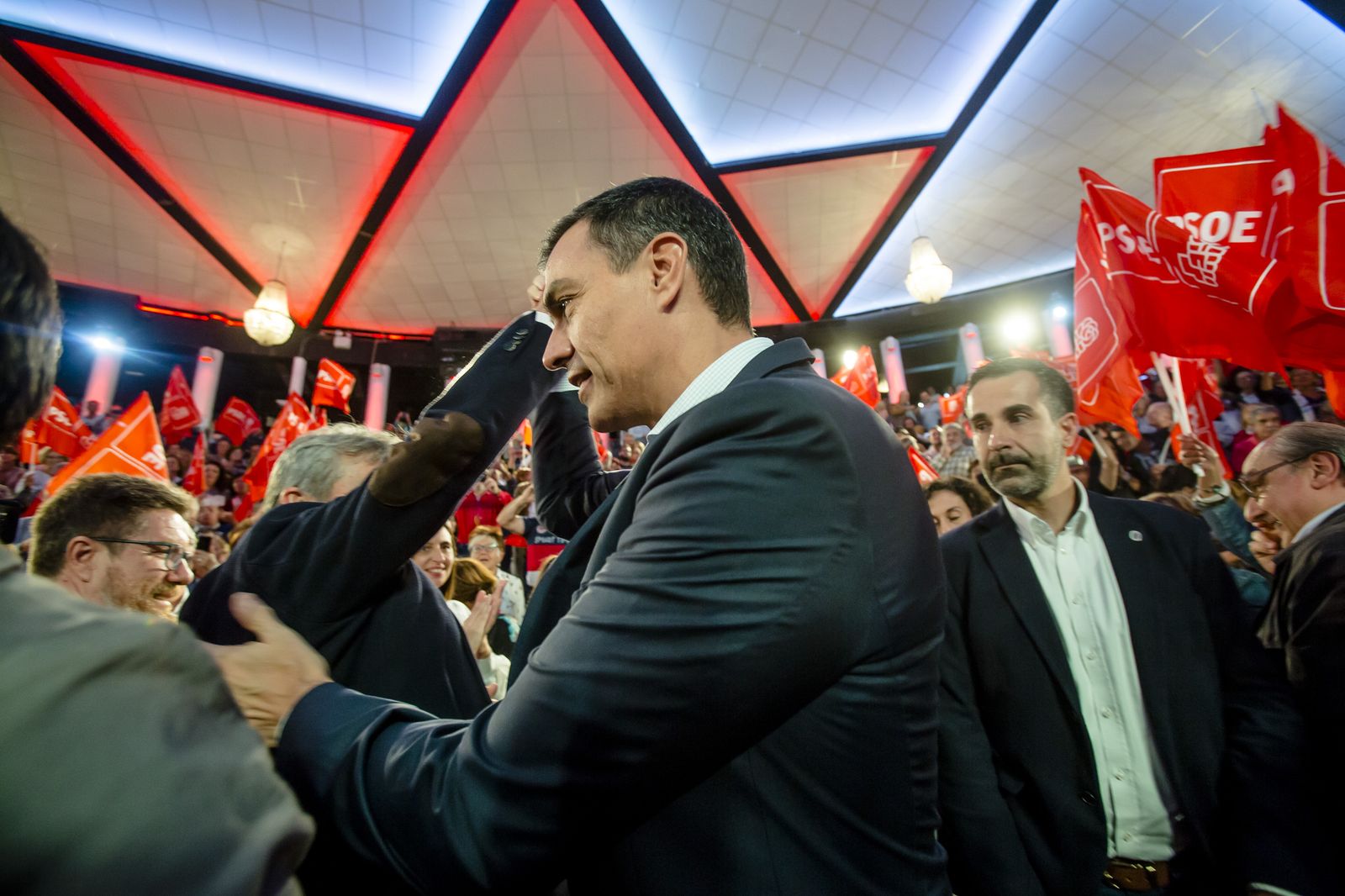 Imágenes del mitin del PSOE en Cádiz