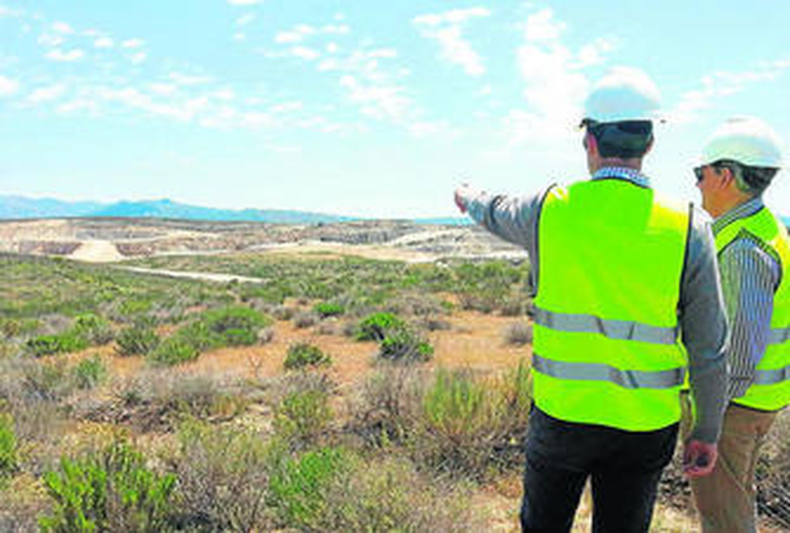 Vista de las canteras de yeso en la explotación situada en el municipio de Sorbas.
