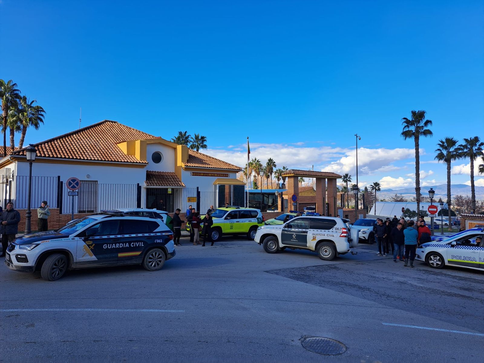 Puesto de mando en Alhaurín el Grande.