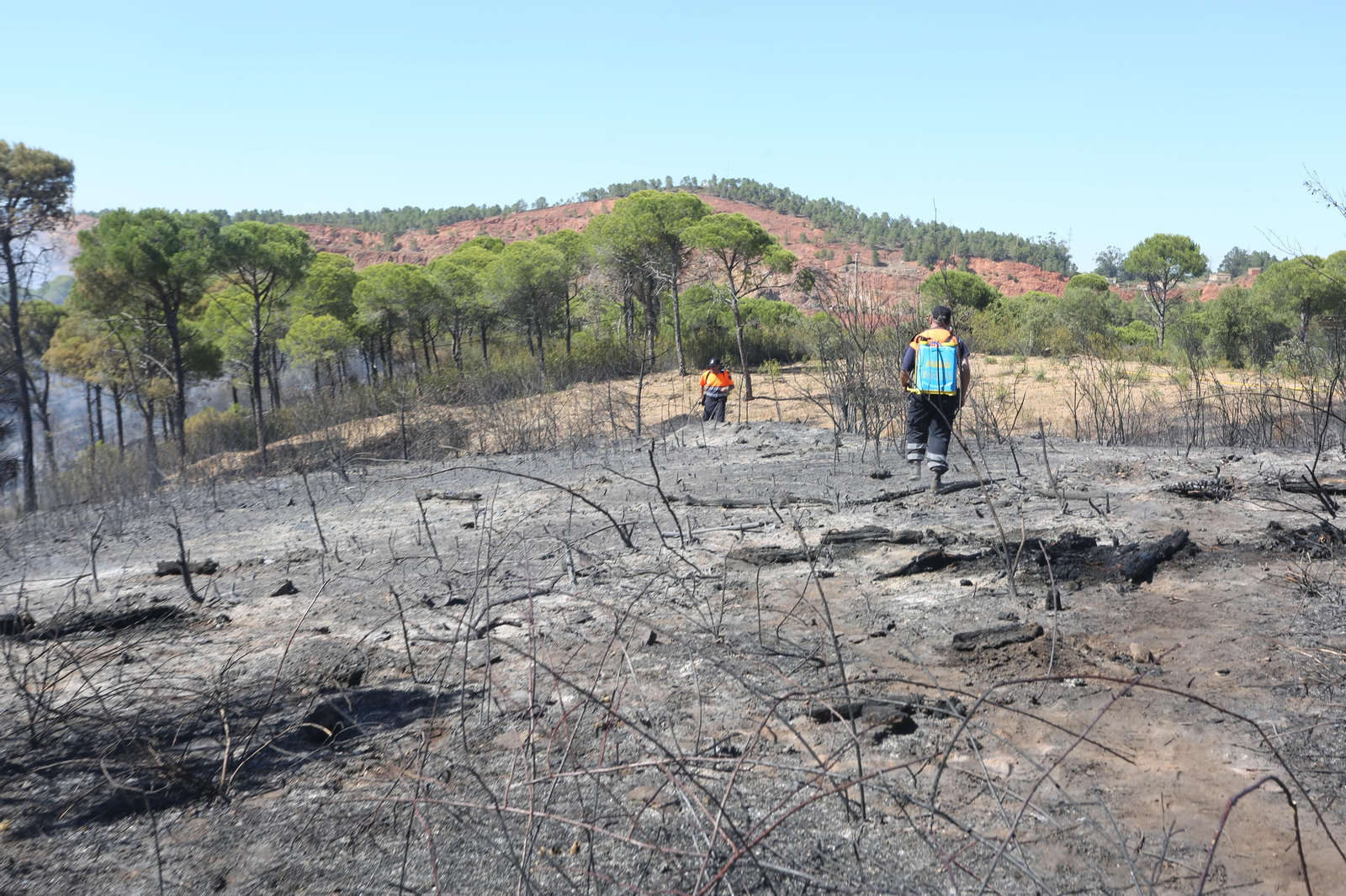 El incendio de Riotinto en imágenes