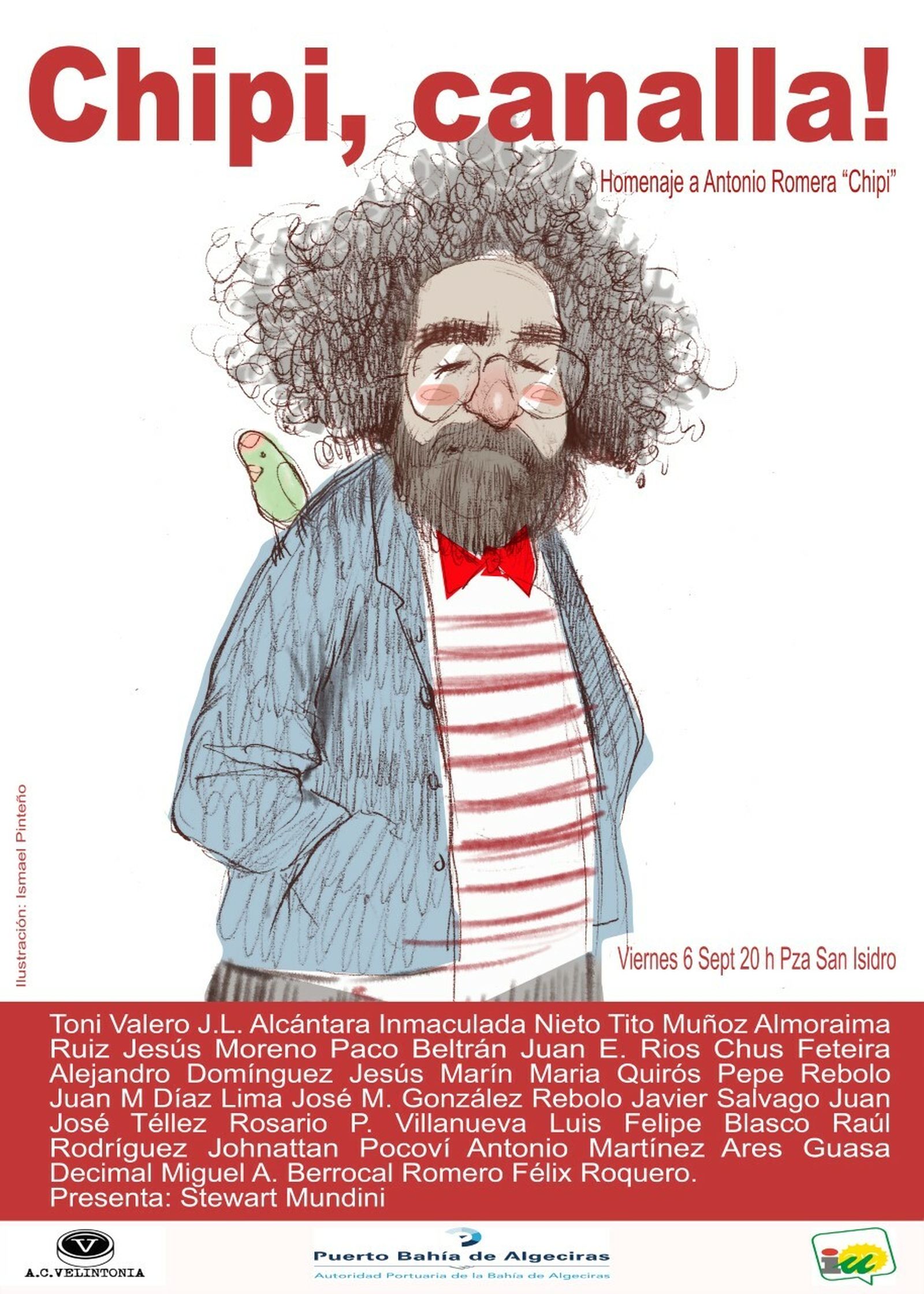 Parte del cartel anunciador del homenaje.