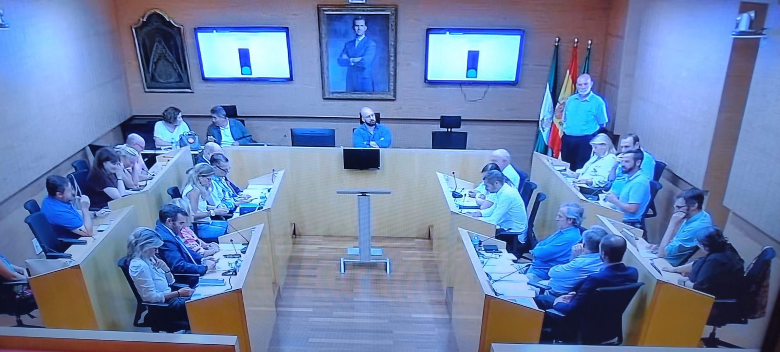 Una imagen del pleno municipal de este viernes.