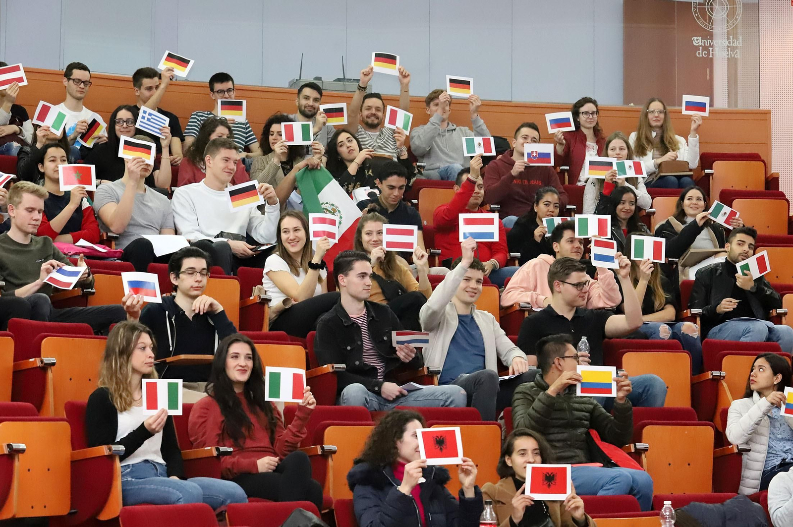 Imágenes de la llegada de erasmus a la Universidad de Huelva