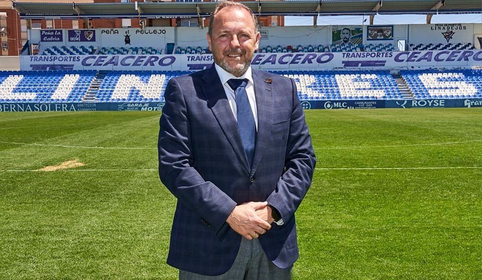 Luis Vera, en un acto en Linarejos.