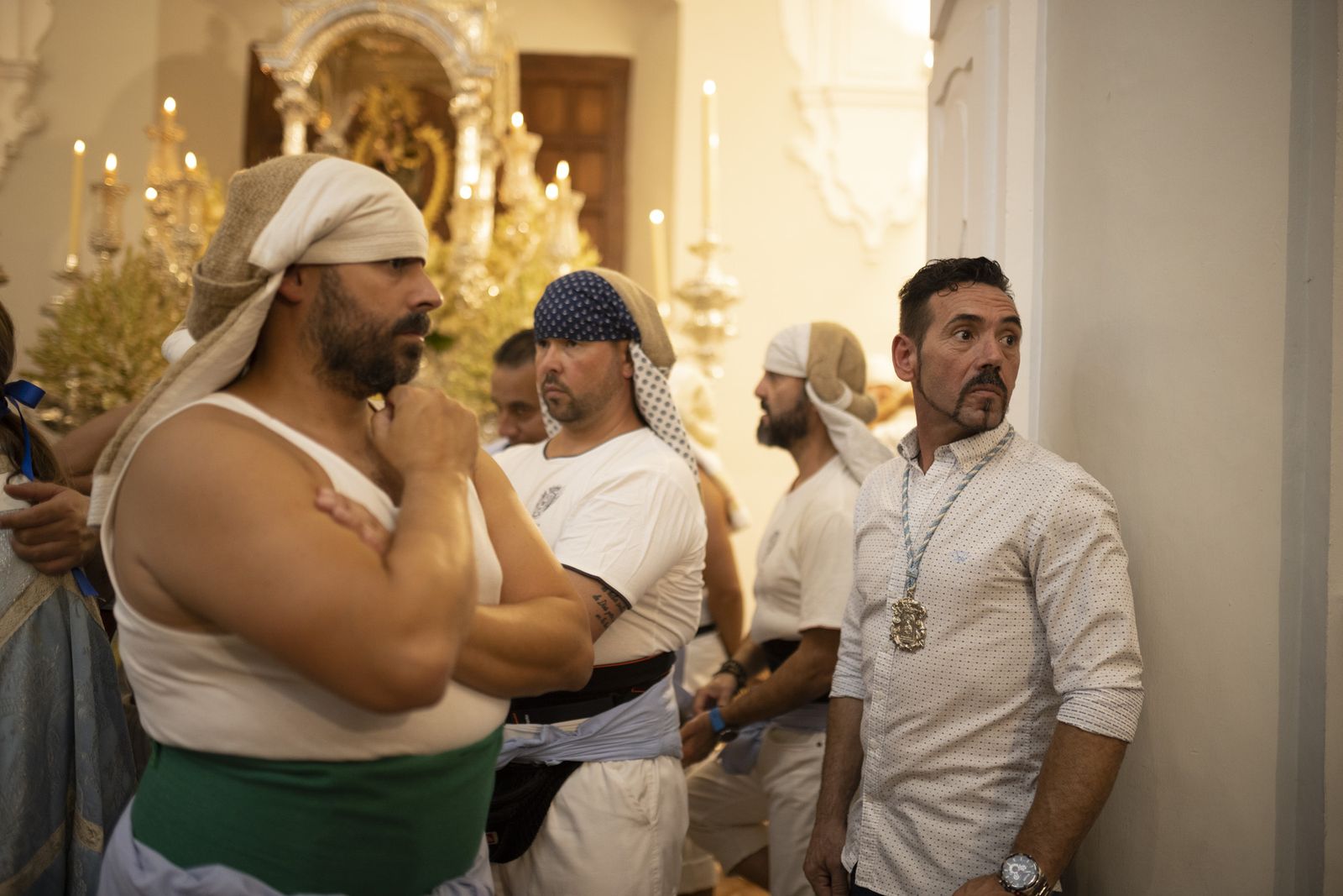 Imágenes de la procesión de la Virgen de la Cinta por el centro de la ciudad