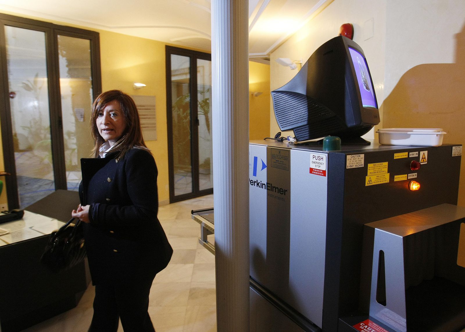 Pilar Sánchez, accediendo a la Sección Octava de la Audiencia Provincial, órgano judicial que la condenó a prisión.