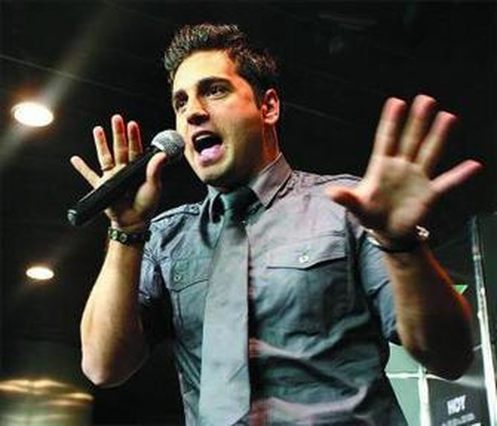 David Bustamante, en concierto reciente.