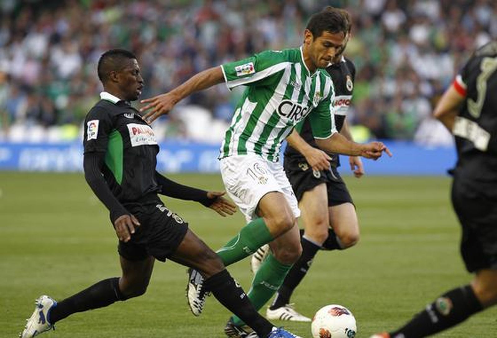 El Betis pierde una oportunidad para distanciarse del descenso y hundir al Racing de Santander (1-1). / Antonio Pizarro