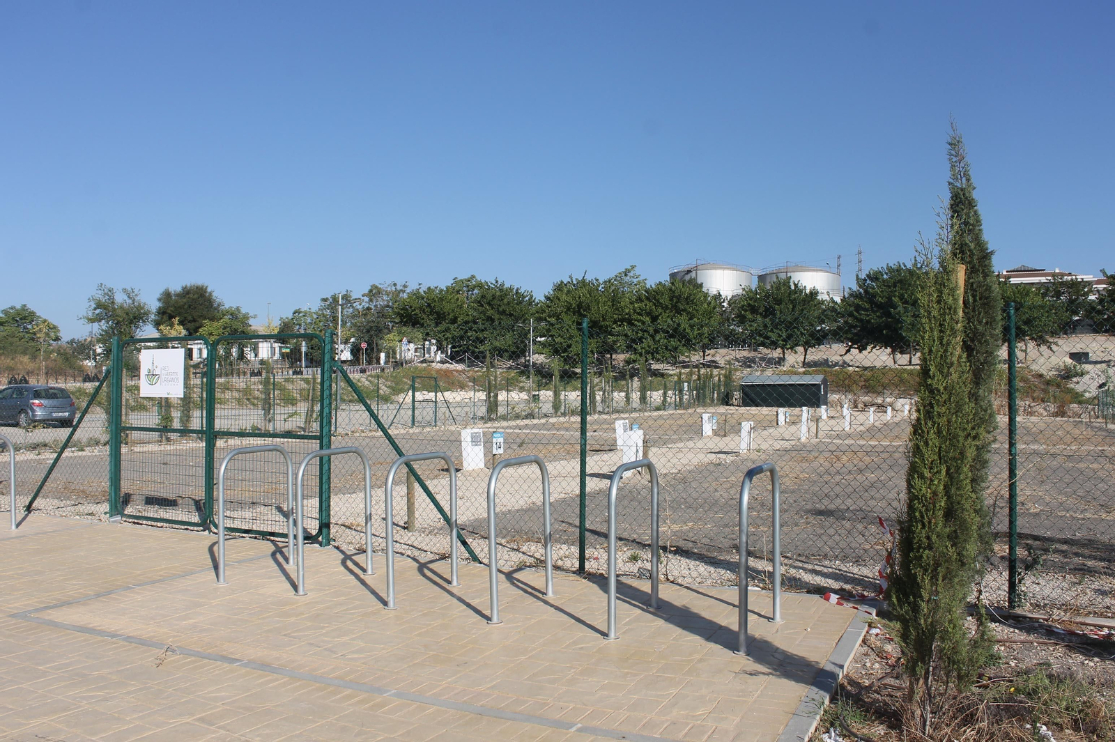 Solar donde se construye el Parque Europa de Lucena.