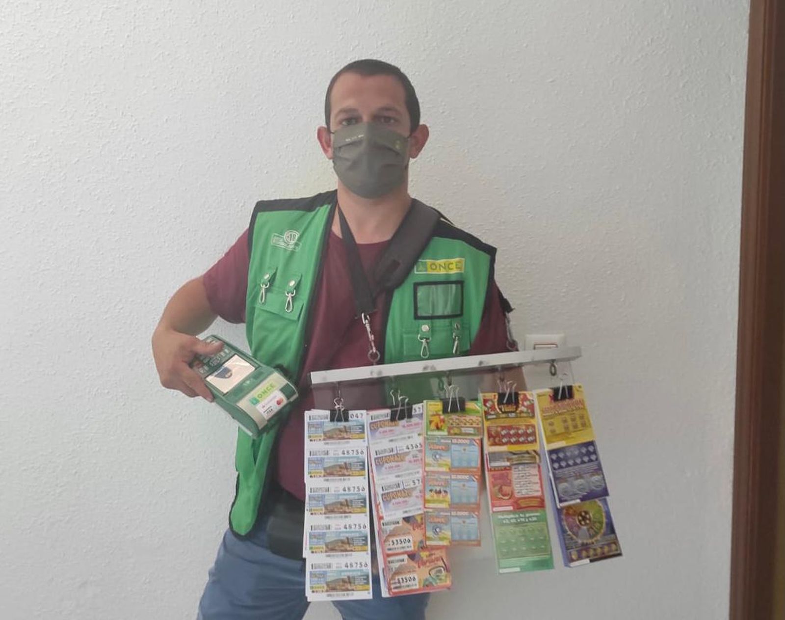 Rafael María Lucena, vendedor de la ONCE de Aguilar de la Frontera.