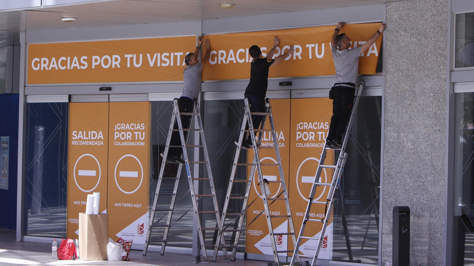 Todo listo para la reapertura de los centros comerciales.