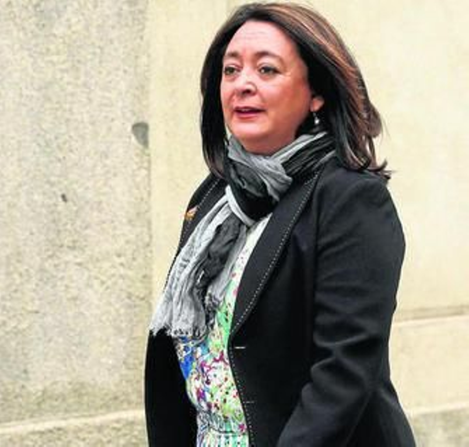 Mar Moreno, el día de su comparecencia en el Tribunal Supremo.