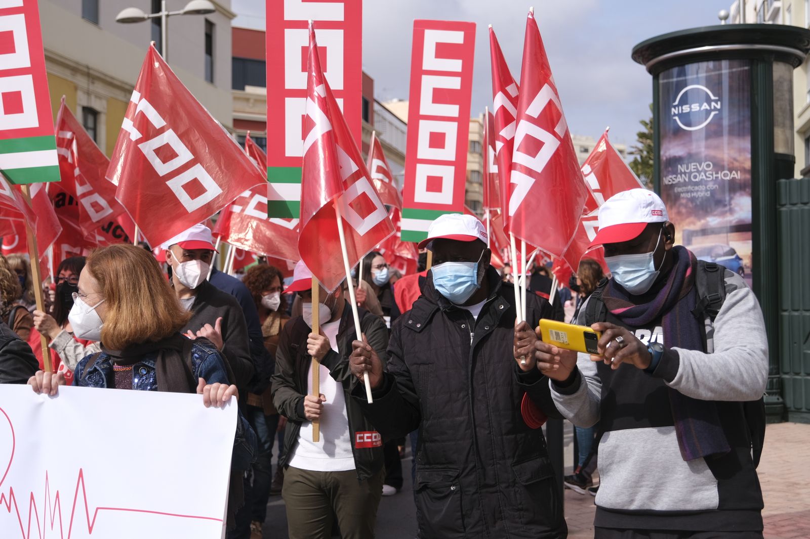 Imágenes de la manifestación a favor de la sanidad pública en Almería