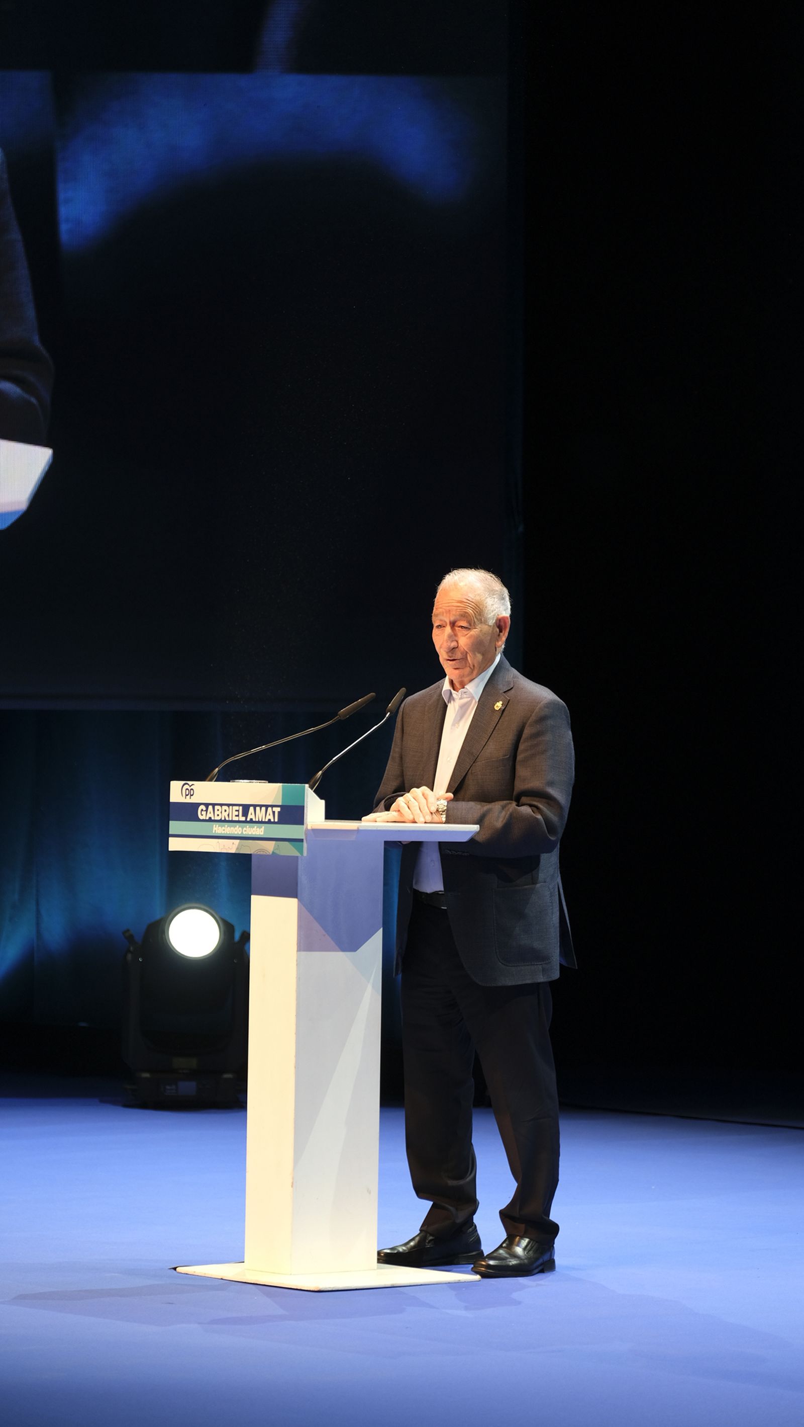 Imágenes de Rajoy apoyando la candidatura de Gabriel Amat a la Alcaldía de Roquetas de Mar